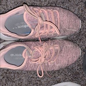 Pink adidas tubulars size: 6.5  no rips or tears